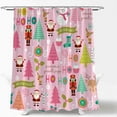 thumbnail image 4 of Christmas Shower Curtain Cookies House Cute Xmas Tree Winter Holiday Happy New Year Fabric Decor for Bath Curtain with Hook, 4 of 4