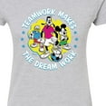 thumbnail image 3 of Disney - Teamwork Group  - Juniors Fitted Graphic T-Shirt, 3 of 5