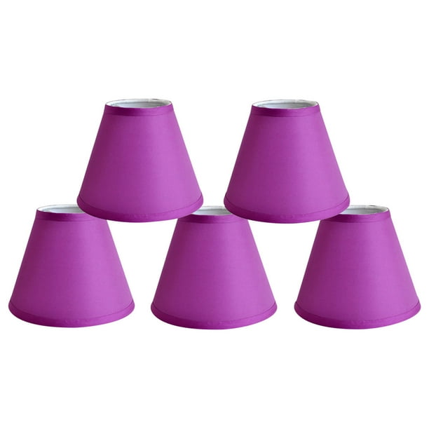Urbanest Satin Chandelier Lamp Shade 3x6x5 Purple Set Of 5 Com Urbanest Satin Chandelier Lamp Shade, Purple Ceiling Lamp Shade