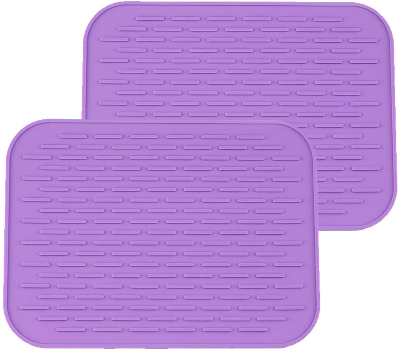 2pcs Silicone Dish Drying Mat Mat Heat & Resistant Mat Easy Clean