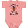 thumbnail image 3 of Inktastic Thanksgiving Girl Turkey Thankful For Family Girls Baby Bodysuit, 3 of 5