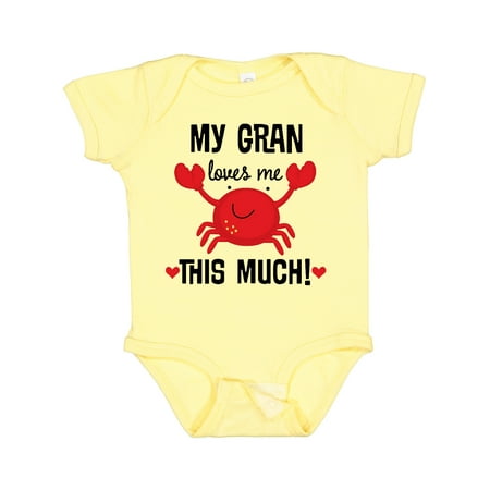 

Inktastic Gran Loves Me Grandson Gift Boys or Girls Baby Bodysuit