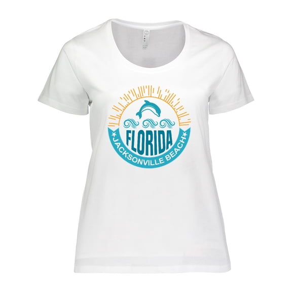 Inktastic Jacksonville Beach Florida Matching Women's Plus Size T-Shirt