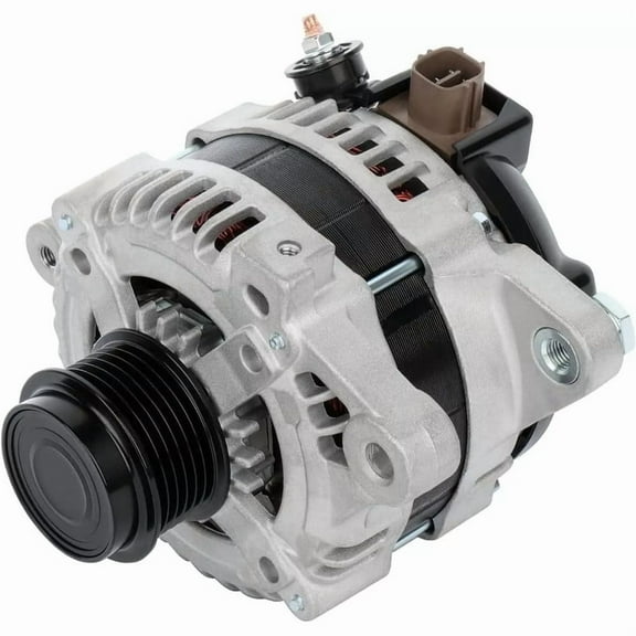 Detroit Axle - 1.8L Alternator for 2009 2010 Toyota Corolla Matrix Pontiac Vibe [110A/12V, CW Rotation], Alternator with 6 Groove Pulley Replacement