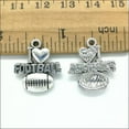 thumbnail image 2 of U8MO 4/20/40X Retro I LOVE Football Alloy Charms Pendants Jewelry Making DIY 20*18mm-40pcs, 2 of 5