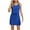 Blue, variant on Ashirexll Midi Dresses for Women, Women's Casual Dresses, Summer Casual Printed Round Neck Sleeveless Suspended Strap Dress