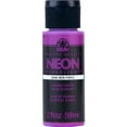 thumbnail image 1 of Folkart Neon Acrylic Paint, Purple, 2 fl oz, 1 of 7