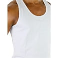 thumbnail image 7 of ToBeInStyle Men's Muscle Cotton Tank Top - White - Small, 7 of 7