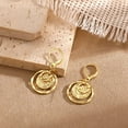 thumbnail image 7 of Disc Leverback Earrings for Women: Dainty 14k Gold Plated Dangle Earrings for Women Hypoallergenic Hammered Teardrop Coin Earring Set Gold Jewelry for Womens Trendy, 7 of 7