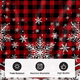 thumbnail image 3 of Falda Pie De Arbol Navideño Decoracion Copos Nieve 122cm Xtellar rojo, 3 of 4