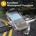 thumbnail image 2 of Hyasfey Bike Phone Holder with Sun-Visor Rain Cover Waterproof Sensitive Touch Screen Motorcycle Bicycle Handlebar Cell Phone Mount Bicycle Accessories, 2 of 7