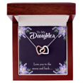 thumbnail image 4 of To My Daughter Love You to the Moon and Back Inseparable Necklace, 4 of 20