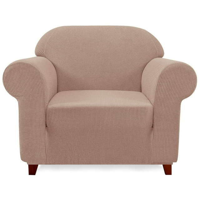 2024 Solid Print Polyester Loveseat Slipcover Chocolate