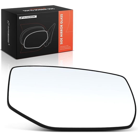 A-Premium Right Passenger Side Heated Mirror Glass with Backing Plate Compatible with Honda Accord 2013 2014 2015 2016 2017 - Exterior Side View Convex Mirror