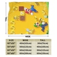 thumbnail image 3 of Super Mario Blanket, Super Soft Throw Blanket For Bed Sofa Couch, Cozy Flannel Blanket For Bedroom Livingroom, 40"X30", 3 of 9