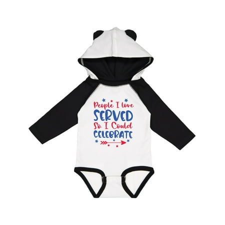 

Inktastic Memorial Day People I Loved Served So I Could Celebrate Gift Baby Boy or Baby Girl Long Sleeve Bodysuit
