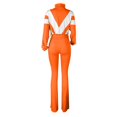 thumbnail image 5 of Unir Women Casual 2 Piece Sweatsuit, Brushed Polyester Color Block Zip Crop Top & Stretch Slim Jogger Pants Comfort Daily Outfit S-XXL True To Size, 5 of 5