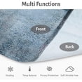 thumbnail image 5 of Kitchen Curtains and Valances Set 3 Piece Kitchen Curtains 36 Inch Length Small Kitchen Window Curtains Over Sink Blue Grey Modern Abstract Art Window Treatment Tiers for Window Decor, Blue, 5 of 6