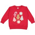 thumbnail image 2 of Inktastic Gingerbread Cookies and Christmas Candy Toddler Sweatshirt, 2 of 4