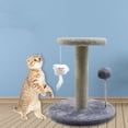 thumbnail image 2 of Cat Scratching Post Sisal Rope Cat Claw Stand Soft Smooth Plush Scratch Tower With Interactive Toys Stable Claw Grinding Device, 2 of 9