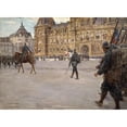 thumbnail image 2 of Joseph Félix Bouchor 18x14 Gold Ornate Wood Frame and Double Matted Museum Art Print Titled - The Funeral of General Gallieni (1849-1916), June 1, 1916. (1916), 2 of 4