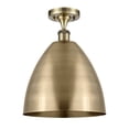 thumbnail image 5 of Innovations Lighting  Metal Bristol - 1 Light 12" Semi-Flush Mount Brushed Satin Nickel, 5 of 5