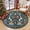 Christmas Green, variant on Edlbaegy Round Christmas Rug 6ft Round Rug,Soft Low Pile Round Area Rug Washable,Red Holiday Circle Rugs for Christmas Decor