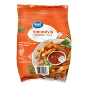 Great Value Homestyle Ground Chicken Fries, 27.5 oz Bag (Frozen)