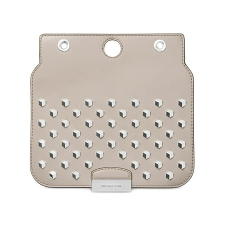 Save On MICHAEL Michael Kors Womens Studded Interchangeable Leather Flap Set Gray Small! 3 MICHAEL Michael Kors Womens Studded Interchangeable Leather Flap Set Gray Small