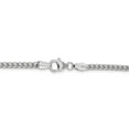 thumbnail image 4 of Real 14kt White Gold 3mm Franco Chain; 20 inch; Lobster (Fancy) Clasp; for Adults and Teens; for Women and Men, 4 of 5