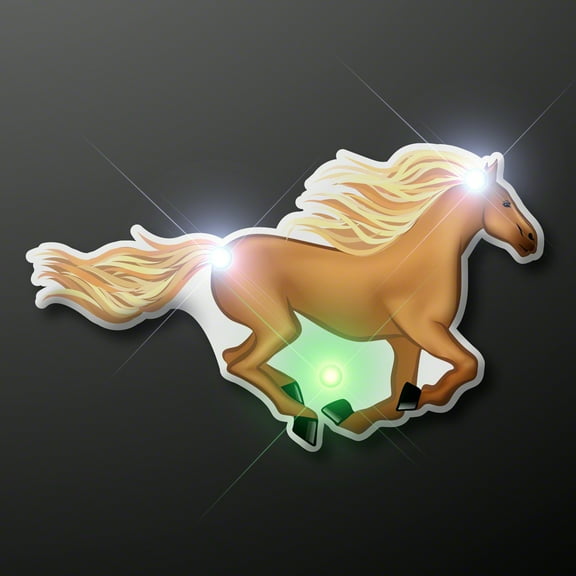FlashingBlinkyLights Blinky LED Horse Pin Body Lights (Set of 5)