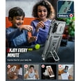 thumbnail image 4 of LeYi for Galaxy A13 5G Case, Samsung A13 Case with Slide Camera Cover + [2 Packs] Tempered Glass Screen Protector, Full Body Military-Grade Case with Upgrade Kickstand for Galaxy A13 5G, Gray, 4 of 8