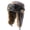 Brown hat silver, variant on Oasiva Fleece Winter Caps Adjustable Ear Flap Removable Goggles For Motorcycle Riding