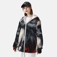 thumbnail image 3 of Balery Red Black Ink Style Bald Eagle Sudadera ligera de manga larga con capucha y protección solar UPF 50+ para hombre y mujer, ideal para pesca y running-Large, 3 of 7