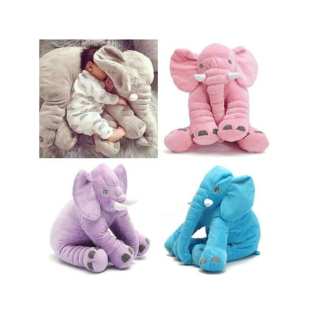 - Long Nose Elephant Plush Lumbar Cushion Soft Lovely Doll Sleep Pillow 16