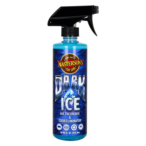 MASTERSON'S CAR CARE MCC_137_16 Dark Ice Air Freshener & Odor Eliminator - Premium Sprayable Scent for Cars, Trucks, RVs, Restroom Hotels, Home, and Office (16 oz)