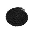 thumbnail image 2 of INSPIRE CHIC Chunky Rope Laces Round Hand-woven Shoe Laces Solid Color Shoelaces for Sneakers 1 Pair 150cm/59.06" Black, 2 of 5