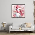 thumbnail image 3 of Hilo Algodón Ecológico Bordado Punto Cruz Con Muñeco Nieve 11CT 40x40cm Rosa, 3 of 9