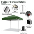 thumbnail image 4 of GVDV Canopy Tent, 10x10 ft Easy Pop up Outdoor Canopy Tent, Portable Straight Leg Gazebo Instant Canopy, 4 of 11