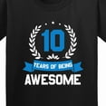 thumbnail image 4 of Inktastic 10 Years of Being Awesome Birthday Youth T-Shirt, 4 of 5