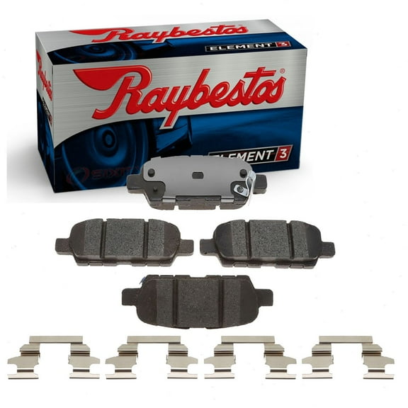 Raybestos Rear Element3 Disc Brake Pad Set compatible with Nissan Rogue 2014-2020