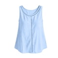thumbnail image 6 of FNFYFH Womens Tank Tops Sleeveless Scoop Neck Loose Fit Casual T Shirt Summer Beach Flowy Tank Top, 6 of 7