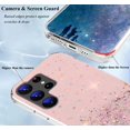 thumbnail image 4 of Compatible with Samsung S23 Ultra Case Clear Glitter Silicone, Phone Case Samsung Galaxy S23 Ultra Case Glitter Sparkle Pink Shockproof Thin Cover (Pink), 4 of 14