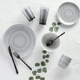 Safdie & Co. 16Piece Porcelain Dinnerware Set, Grey Stone