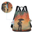thumbnail image 5 of FORMRS Women's Travel Backpack Purse Anti-Theft Hidden Pockets Casual Shoulder Bag, Astronaut in Rain, 5 of 7