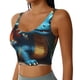thumbnail image 2 of Fotbe Adorable Blue Baby Dragon Sujetador Deportivo Largo sin Aros para Mujer con Almohadillas y Soporte Medio, Transpirable y Absorbente, Camiseta Tipo Chaleco o Tank Top-X-Large, 2 of 8