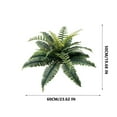 thumbnail image 3 of Realistic Large Artificial Fern Leaves for Wall Decor - Faux Greenery Plants, No Maintenance Plastic Fake Ferns for Home Office Floral Arrangements, Durable Year-Round Decorative Foliage, 3 of 6