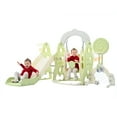 Toddler Slide and Swing Set 6 in 1, Kids Playground Climber Playset