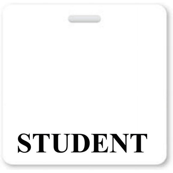 STUDENT Badge Buddy - Heavy Duty Horizontal Badge Buddies for Students - Spill Proof & Tear Resistant Cards - 2 Sided Quick Role ID Backers - Specialist ID