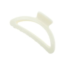 Unique Bargains 1 Pc Half Circle Hair Clips Hairdo Clip for Home White